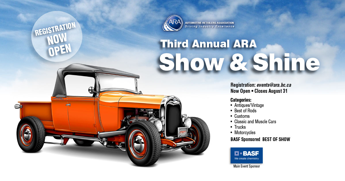 The ARA Accepts Entries to its Show and Shine Contest Collision