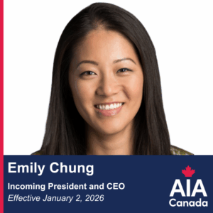 Emily Chung, new President/CEO of AIA Canada