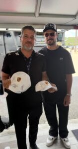 Joe Saputo and Auston Matthews.