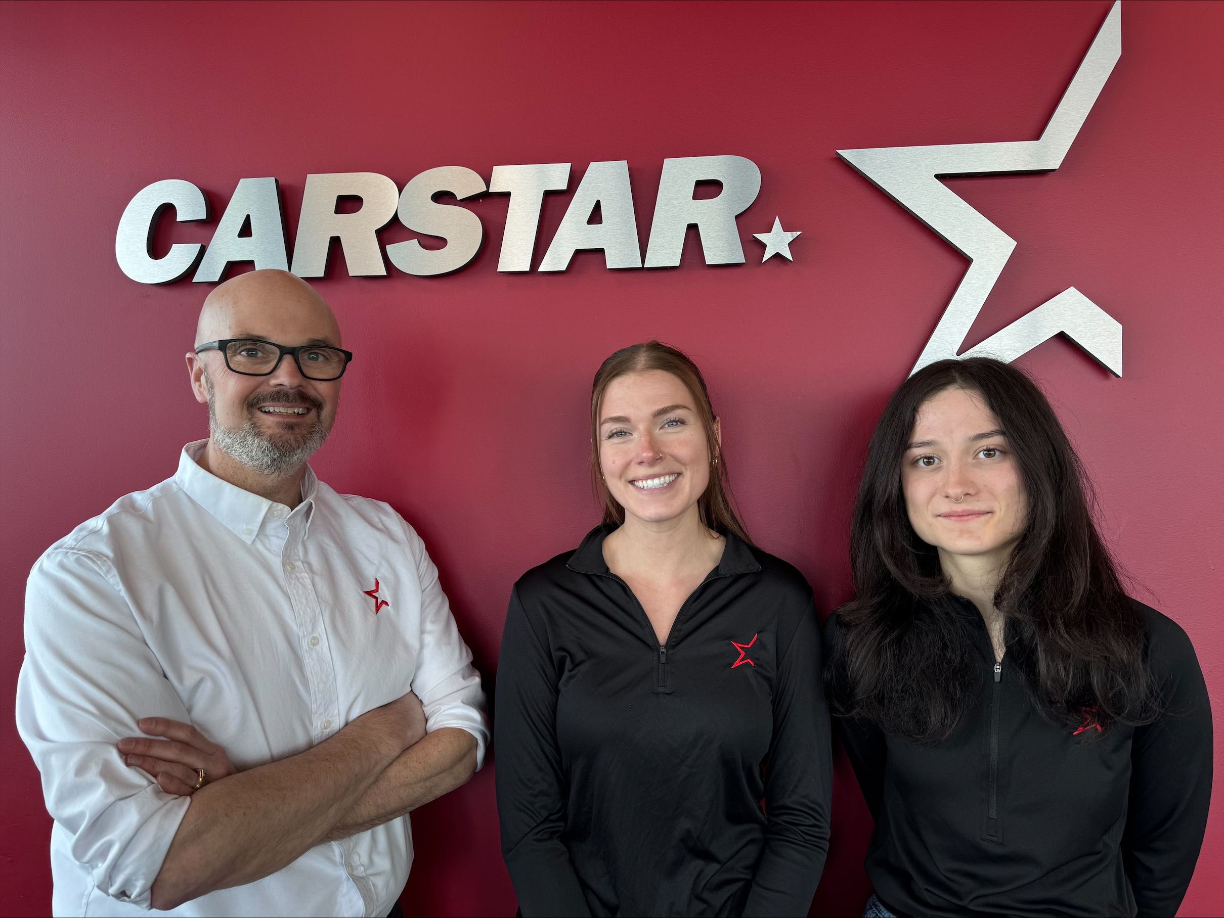 Shawn Jamieson, Savannah Gervais, and Willow Lorenz of CARSTAR Barrhaven. Image courtesy CARSTAR.