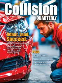 cover of the Winter 2025 edition of Collision Quarterly magazine.